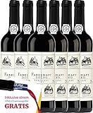 VINELLO 6er Weinpaket Rotwein - Fabelhaft Tinto Douro DOC 2020 - Niepoort mit VINELLO.weinausgieÃŸer | 6 x 0,75 Liter - 2